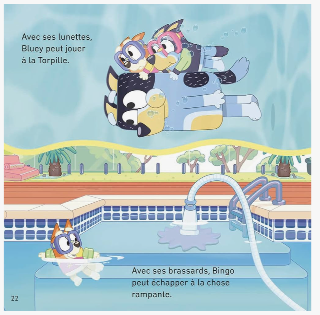 Bluey la piscine (français) *Neuf*