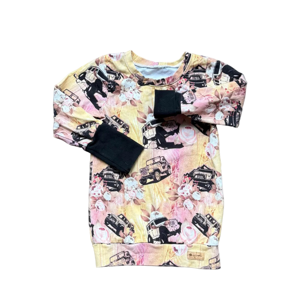 Chandail enfant Crazzy Kit 3 ans à manches longues, col rond, motifs voitures multicolores