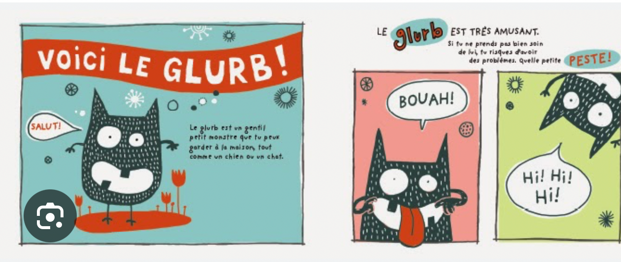 Livre- Adopte un Glurb- (français)