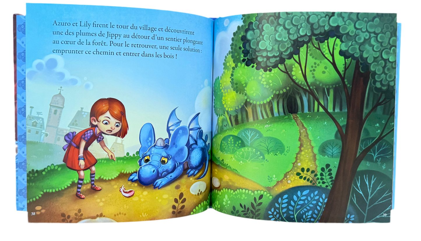 Les aventures d’azuro le dragon bleu (français)