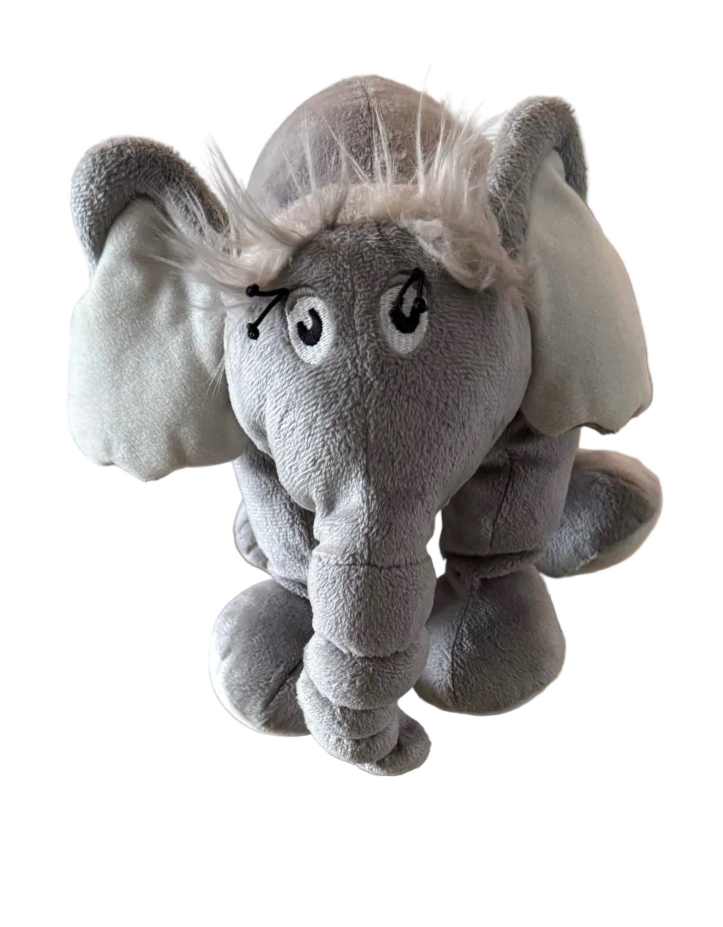 Peluche Horton grise (éléphant) à grandes oreilles, peluche douce