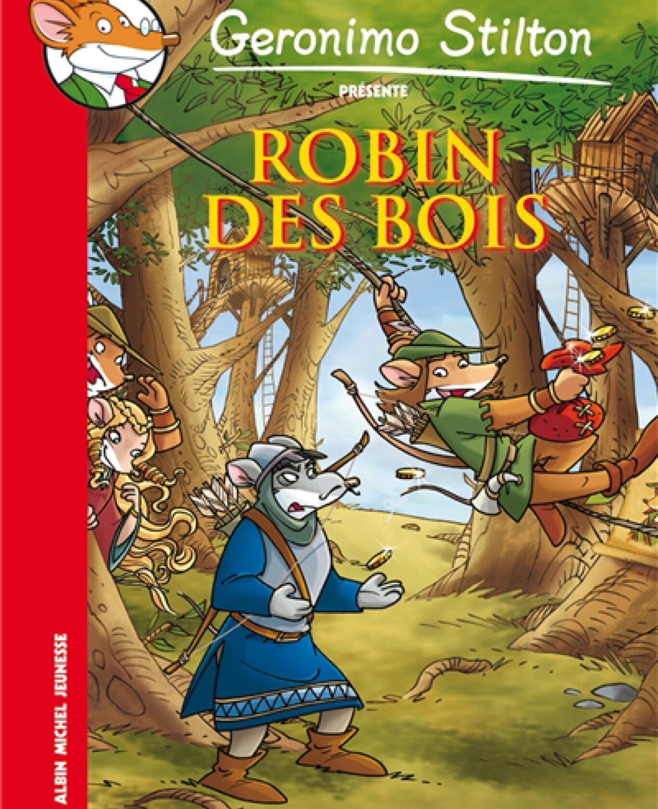 Livre « Robin des bois » de Geronimo Stilton, couverture illustrée.