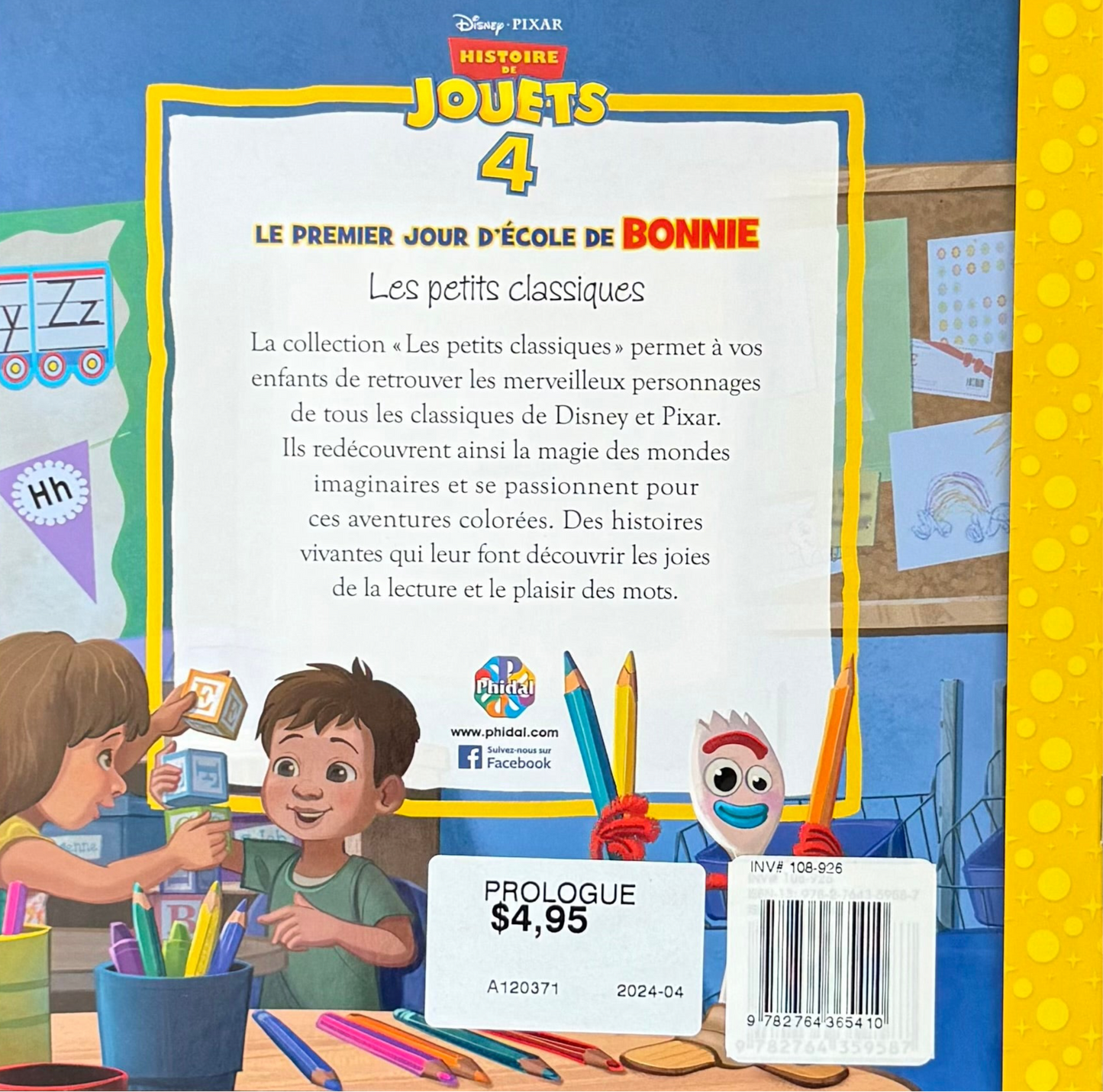 Le premier jour d’école de Bonnie (Français) *Neuf*