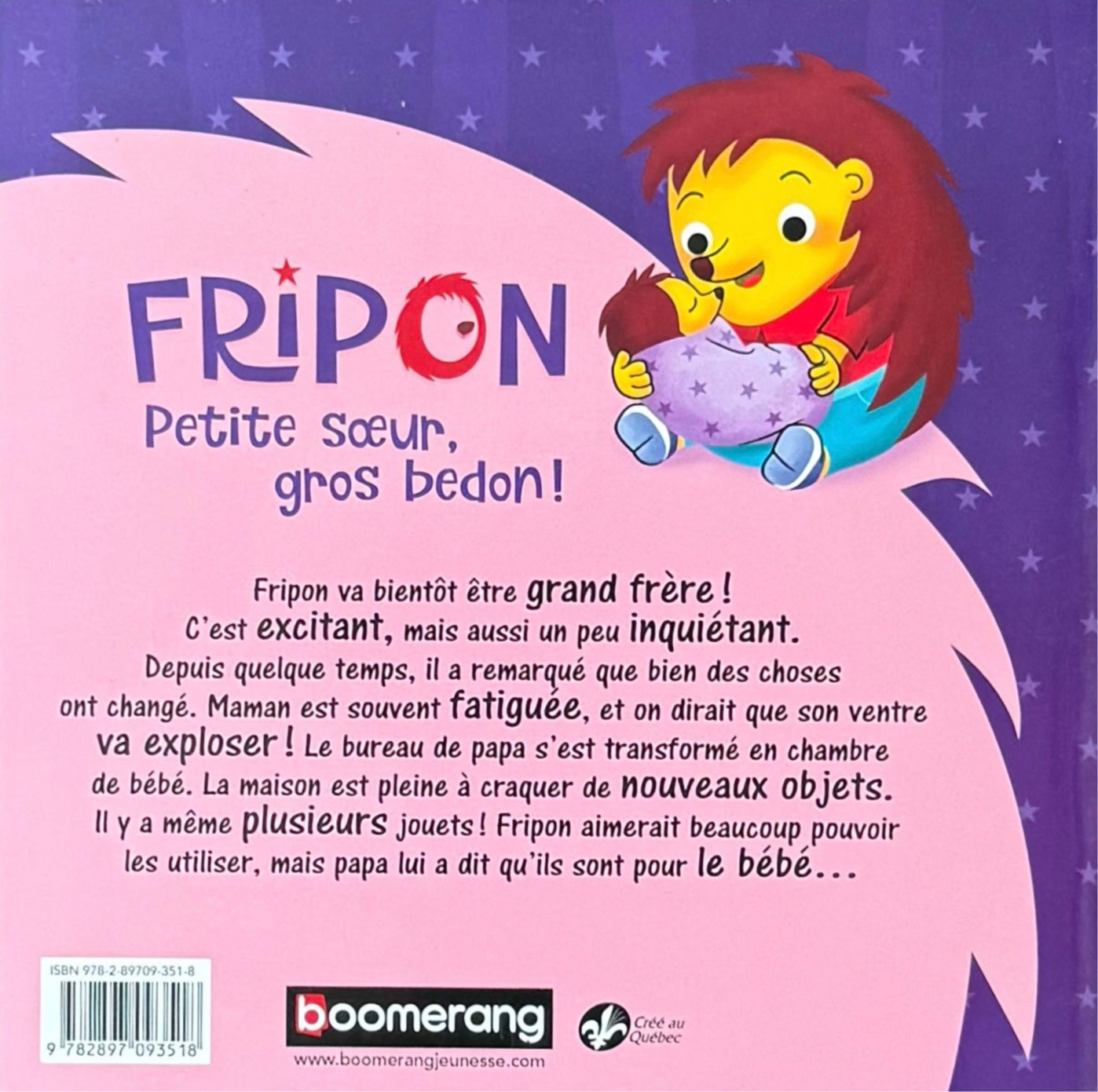 Fripon petite sœur, gros bedon (français)