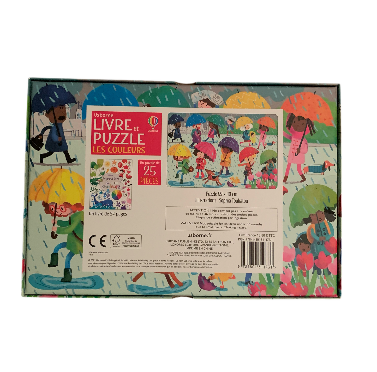 Usborne livre et casse-tête les couleurs * neuf* 6-8 ans