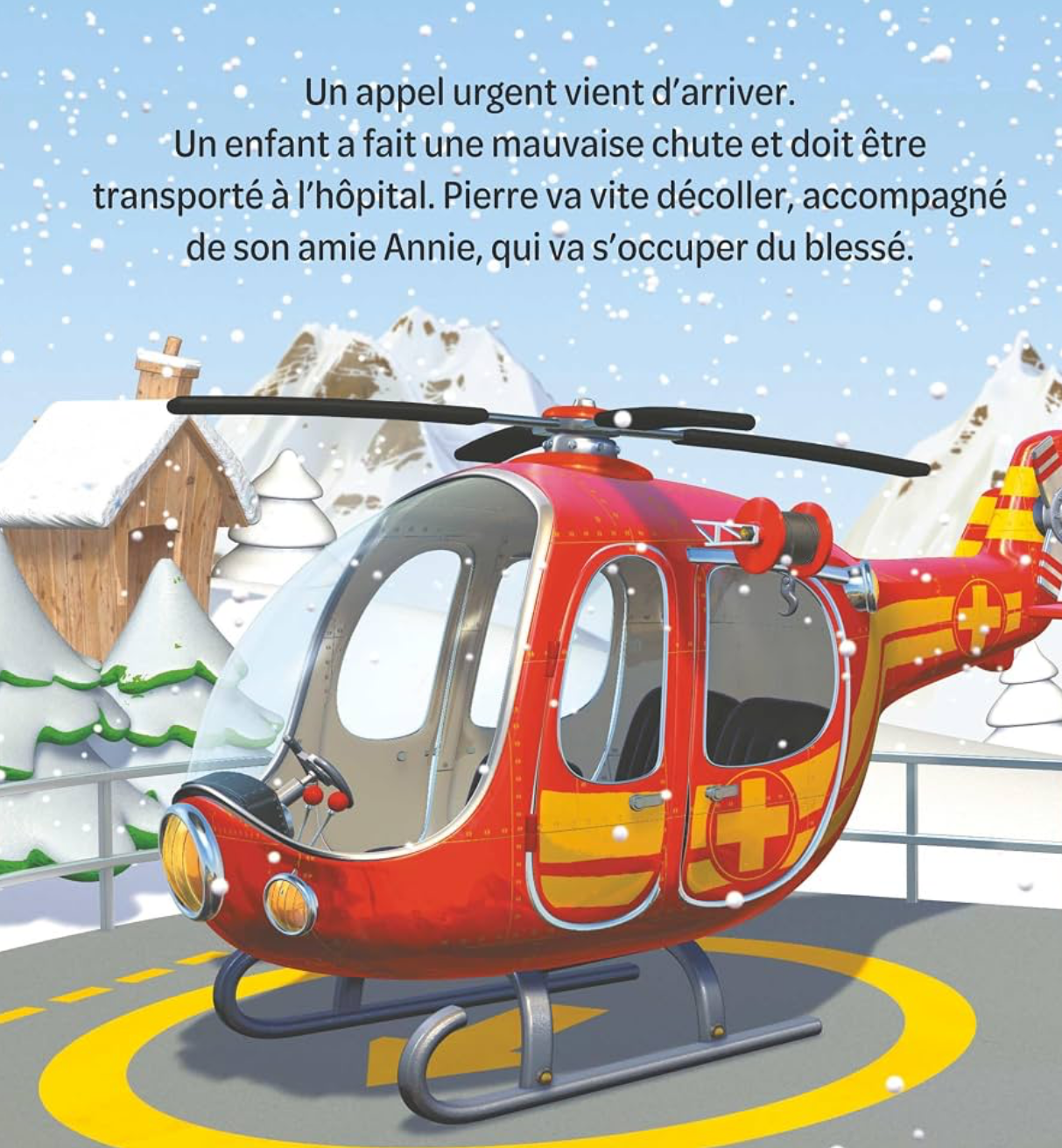 Livre pour enfant P’tit Garçon : couverture avec hélicoptère rouge et enfant