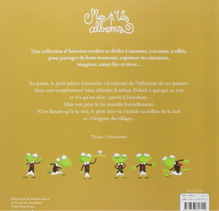 Sa majesté Léonardo n’en fait qu’à sa tête (français) *Neuf*