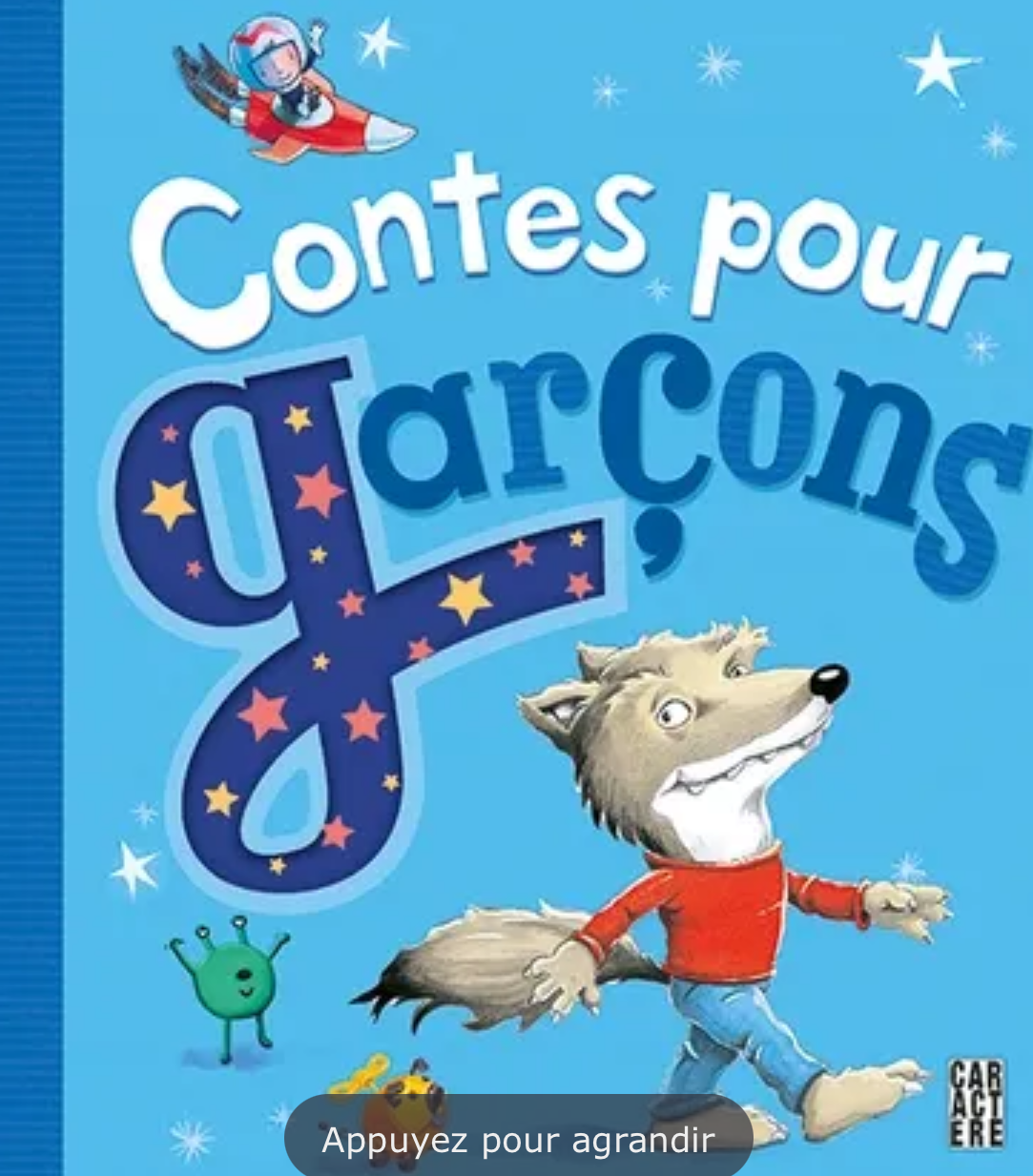 Couverture du livre « Contes pour … », illustrée pour garçons, en français