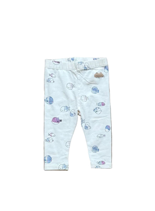 Legging bébé Souris Mini 3-6 mois gris clair à motifs d’animaux, taille élastique