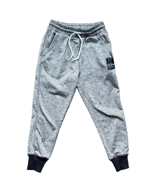 Jogging Souris Mini 4 ans gris, taille élastique à cordon, poches et chevilles côtelées