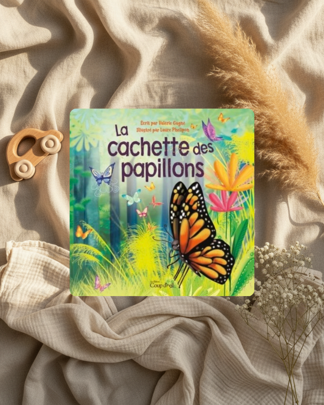 Livre - La cachette des papillons - (français)