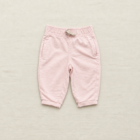Pantalon de jogging Carter’s bébé rose, taille élastique, chevilles côtelées