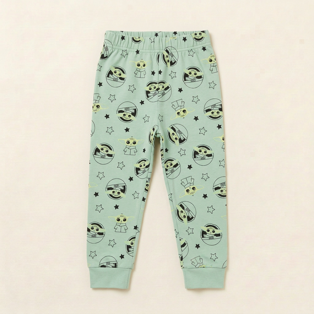 Pantalon de jogging vert menthe à motifs personnages Star Wars pour bébé