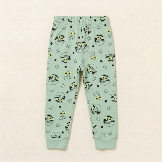 Pantalon de jogging vert menthe à motifs personnages Star Wars pour bébé