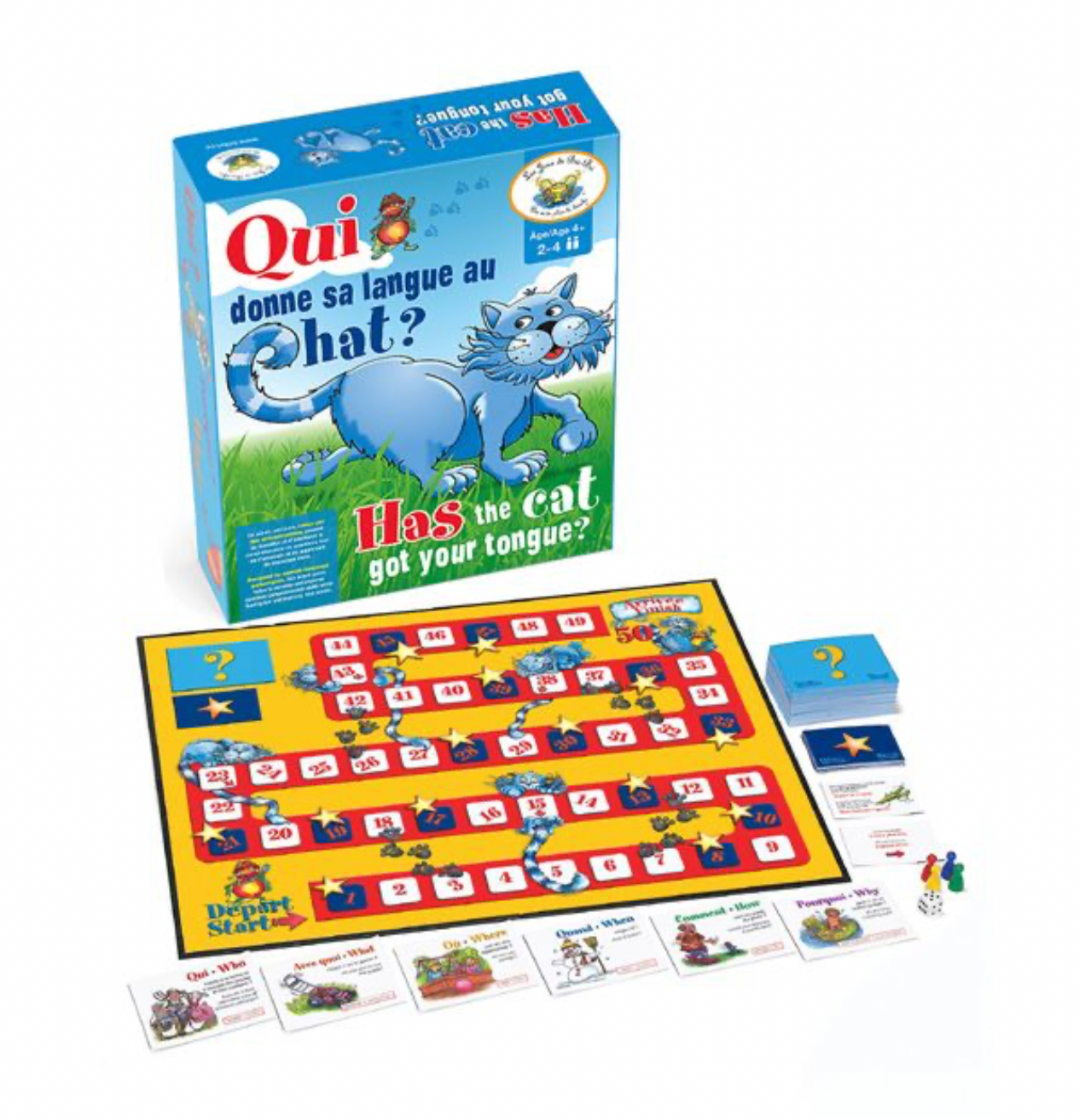 Jeu - Qui donne sa langue au chat - (Multi-langues)