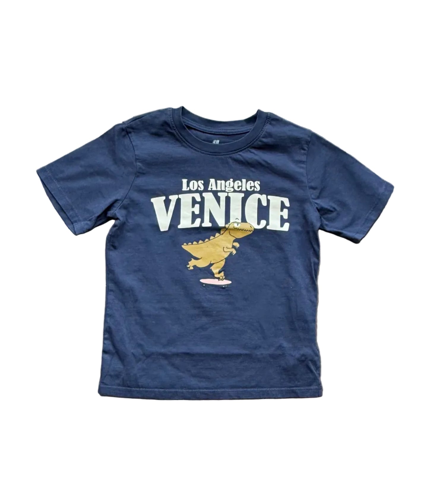T-shirt enfant marine 5-6 ans à imprimé « Los Angeles Venice » avec oiseau