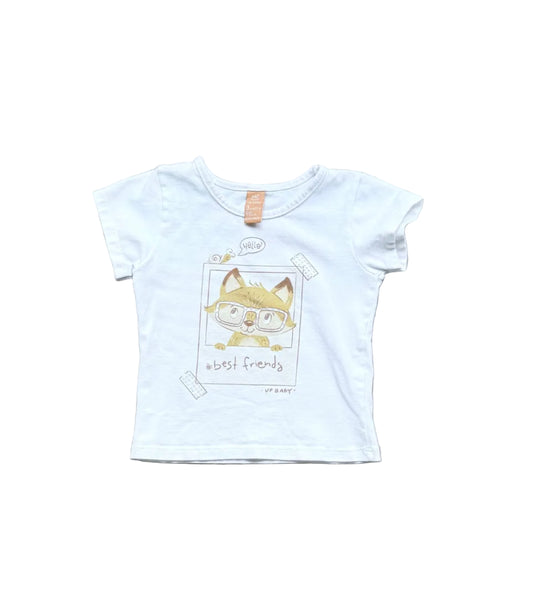 T-shirt enfant clair bleu 3 ans avec motif chat et texte « best friends »