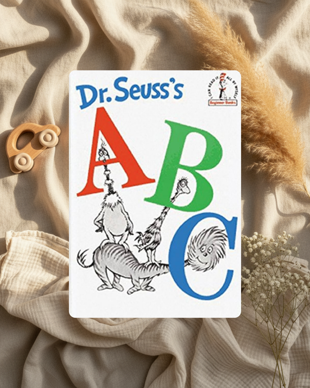 Livre « ABC » Dr. Seuss’s : couverture blanche avec lettres A, B, C colorées