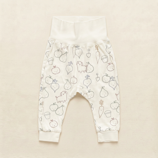 Legging bébé claire à imprimé mignon d’animaux et fruits, taille 6-9 mois