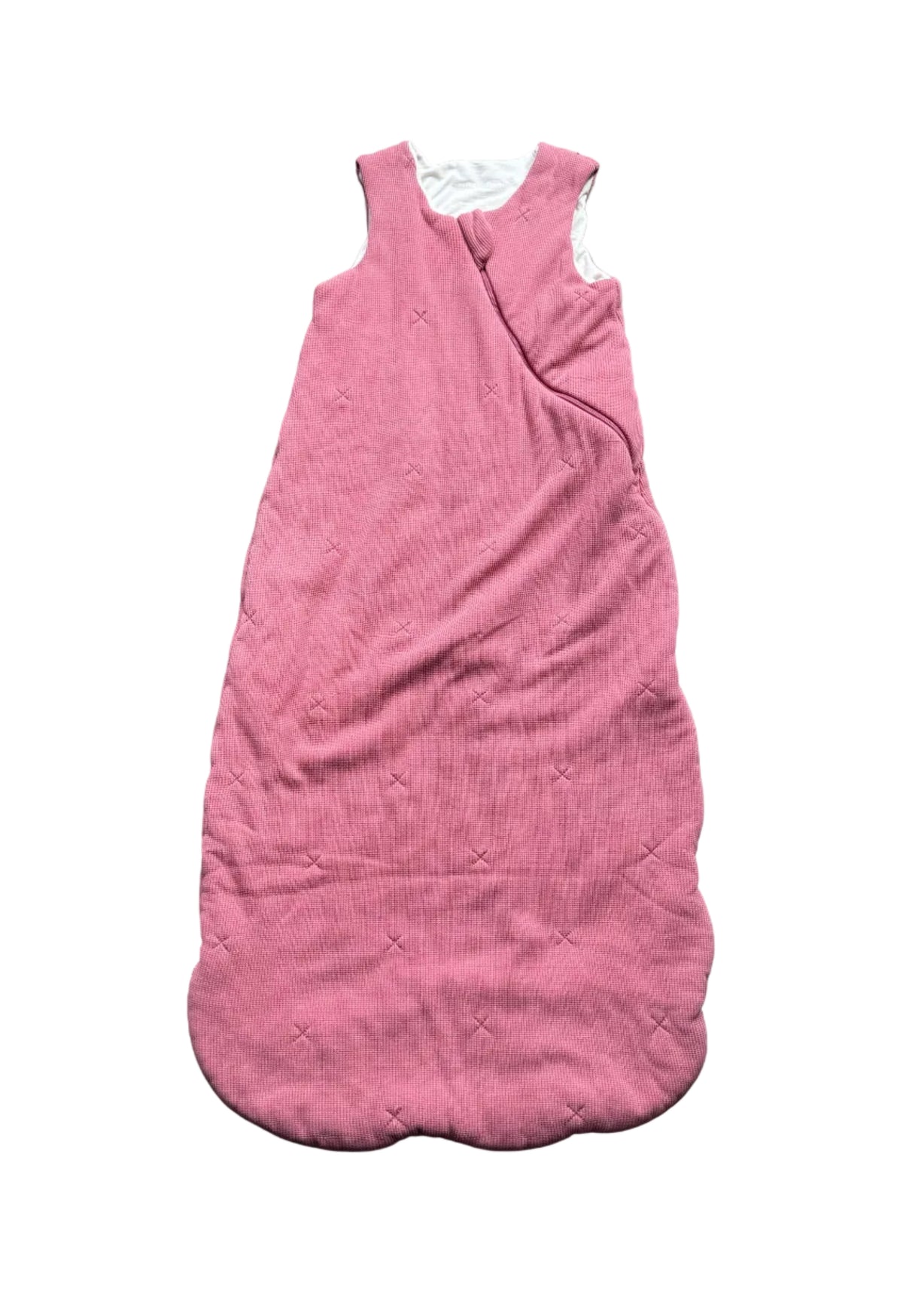 Gigoteuse Loulou Lollipop 2,5 TOG rose framboise, sans manches, en tissu doux
