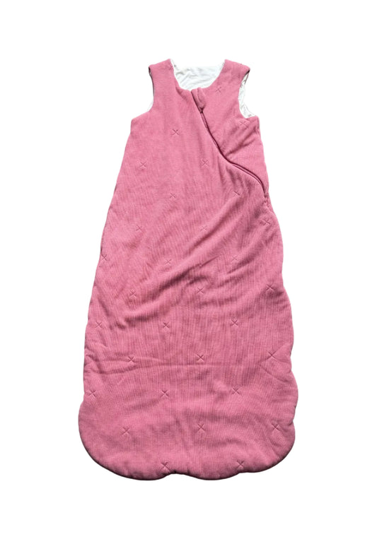 Gigoteuse Loulou Lollipop 2,5 TOG rose framboise, sans manches, en tissu doux