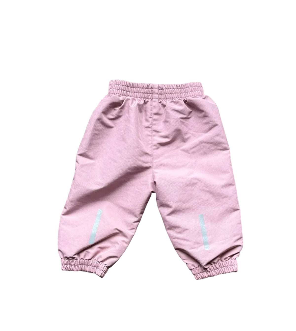 Pantalon mi-saison bébé 9 mois lilas, taille élastique et bas resserrés