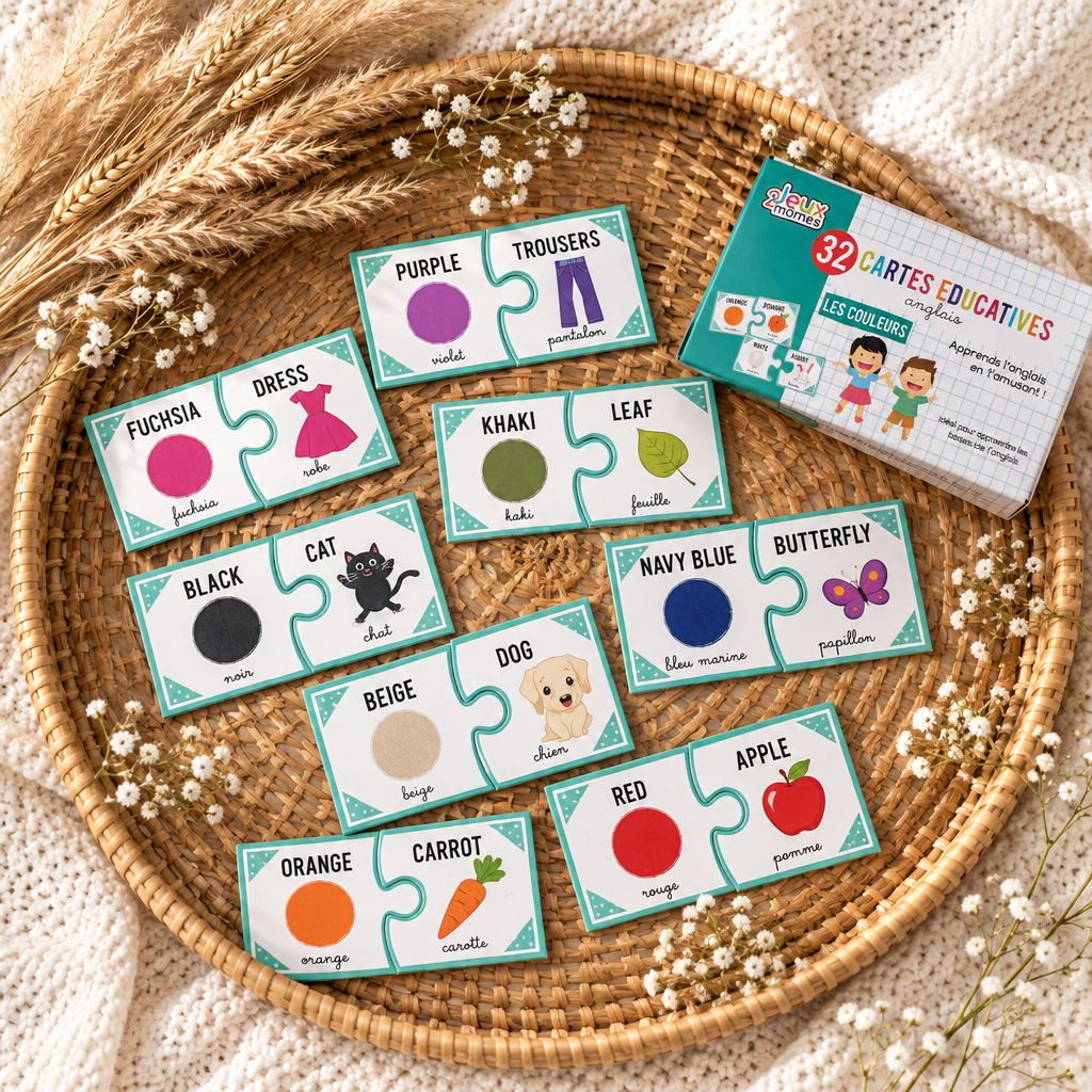 Jeu - Cartes éducatives - (anglais) *Neuf*