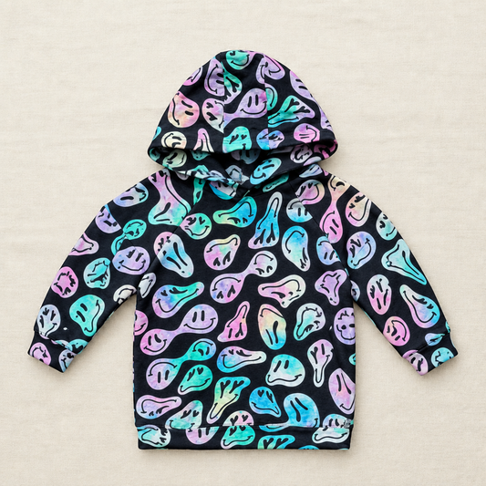 Sweat à capuche Deux par Deux enfant, multicolore, capuche et poche kangourou