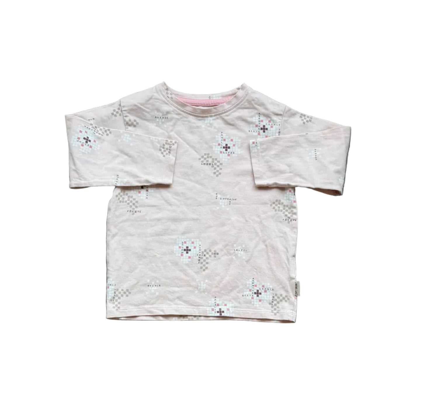 Chandail Souris Mini bébé 12-18 mois en coton crème à motifs multicolores