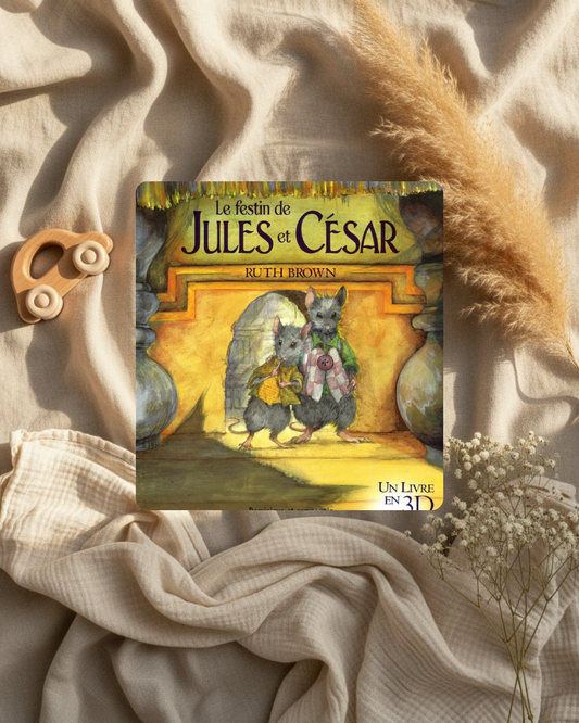 Livre 3D à couverture illustrée « Le festin de Jules et César »