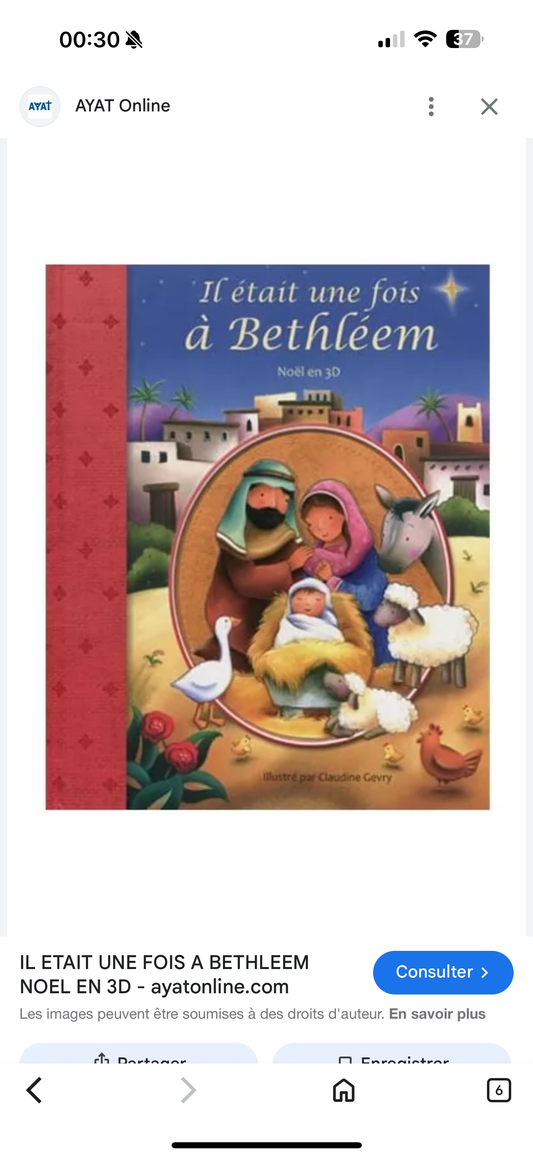Il était une fois à Bethléem (français) 3D