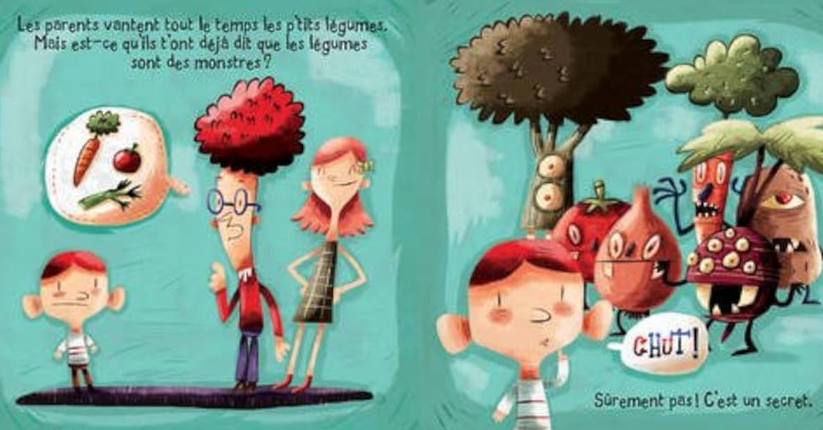 Livre - Le monstrueux secret des legumes- (français)