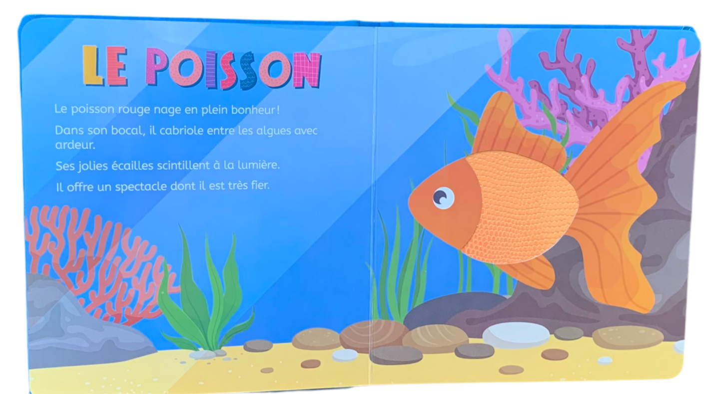 Livre à toucher «les animaux domestiques » (français) *Neuf*