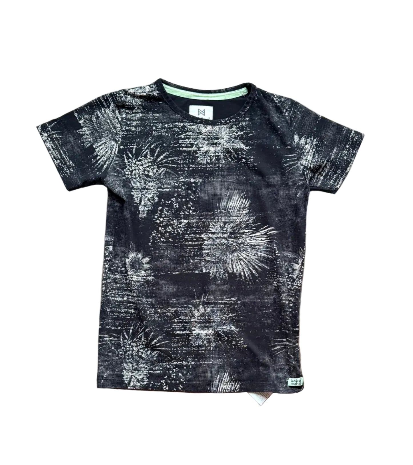 T-shirt enfant Koko Noko noir à imprimé feu d’artifice