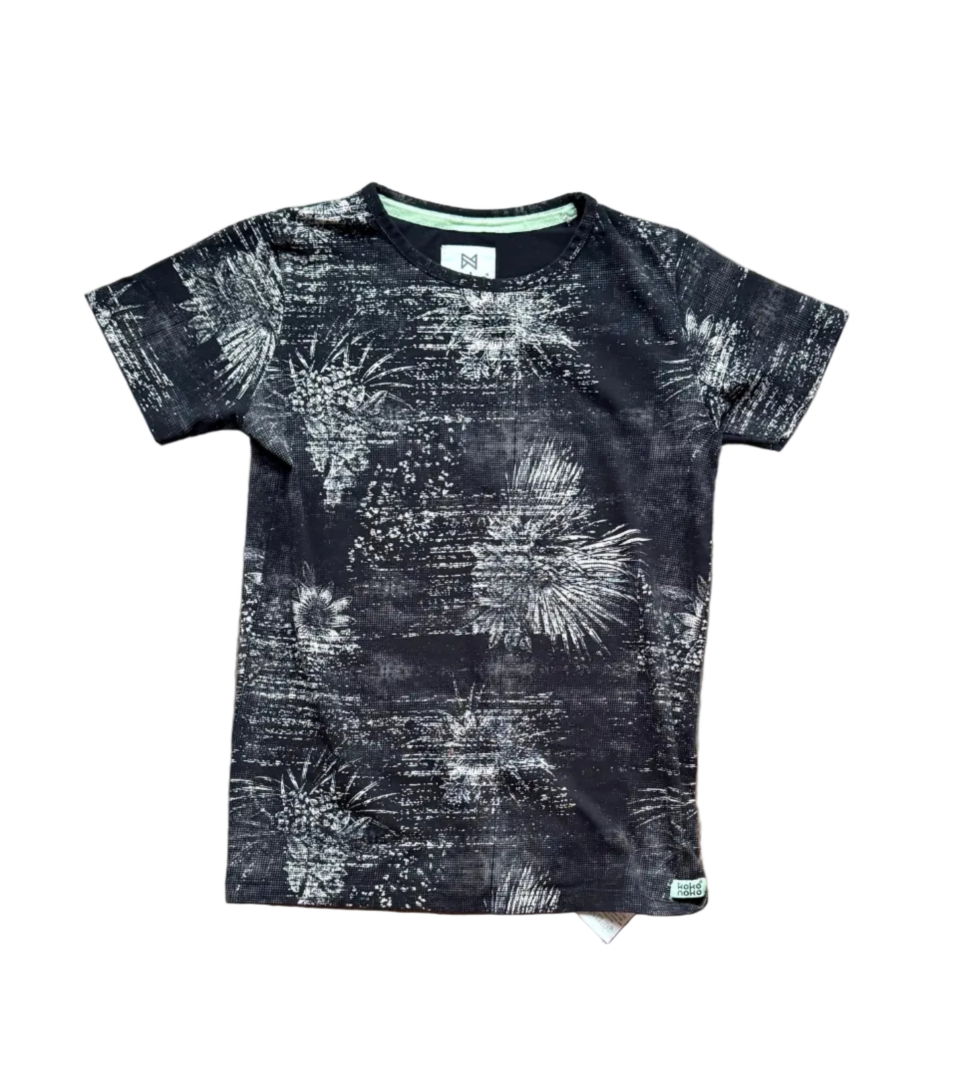 T-shirt enfant Koko Noko noir à imprimé feu d’artifice