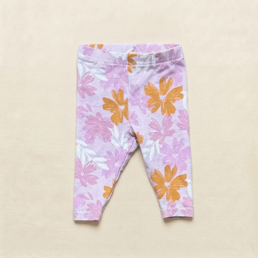 Legging bébé Carter’s 0-3 mois violet à motifs papillons et fleurs