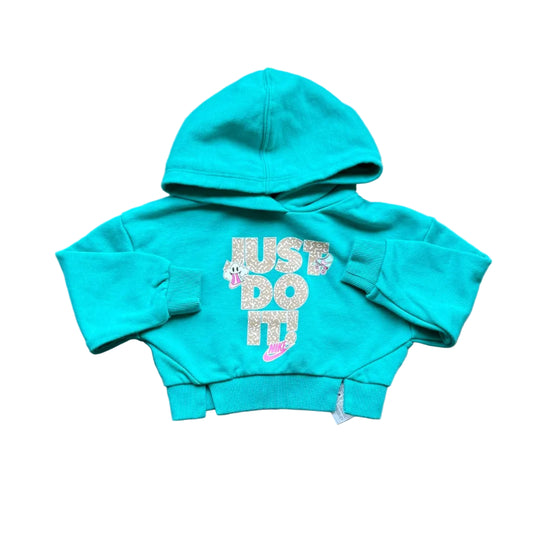 Veste à capuche Nike turquoise 2 ans, manches longues, imprimé sur le devant