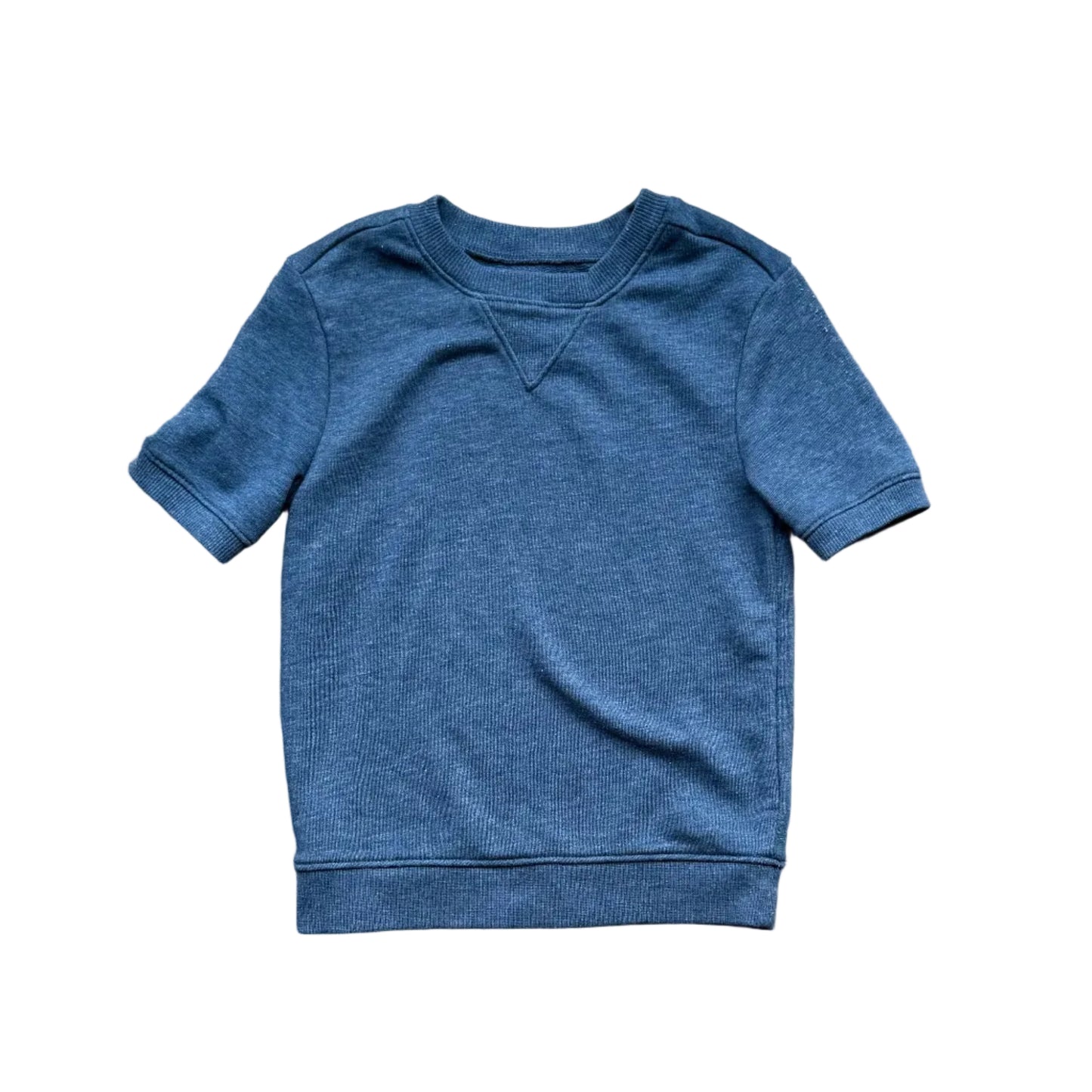 T-shirt Old Navy bleu manches courtes, encolure ronde, enfant 4 ans