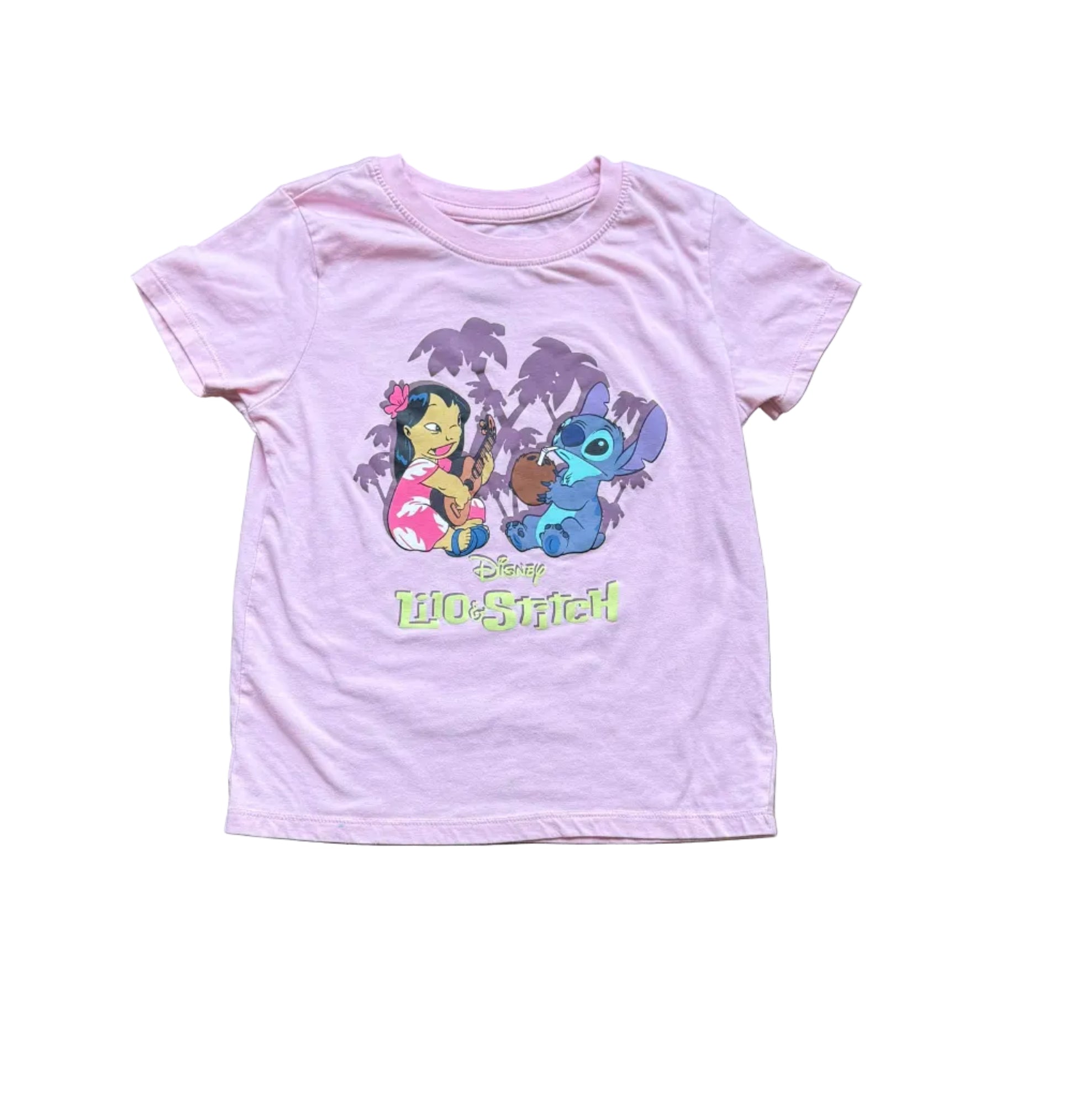 T-shirt enfant lilas à motif Lilo & Stitch