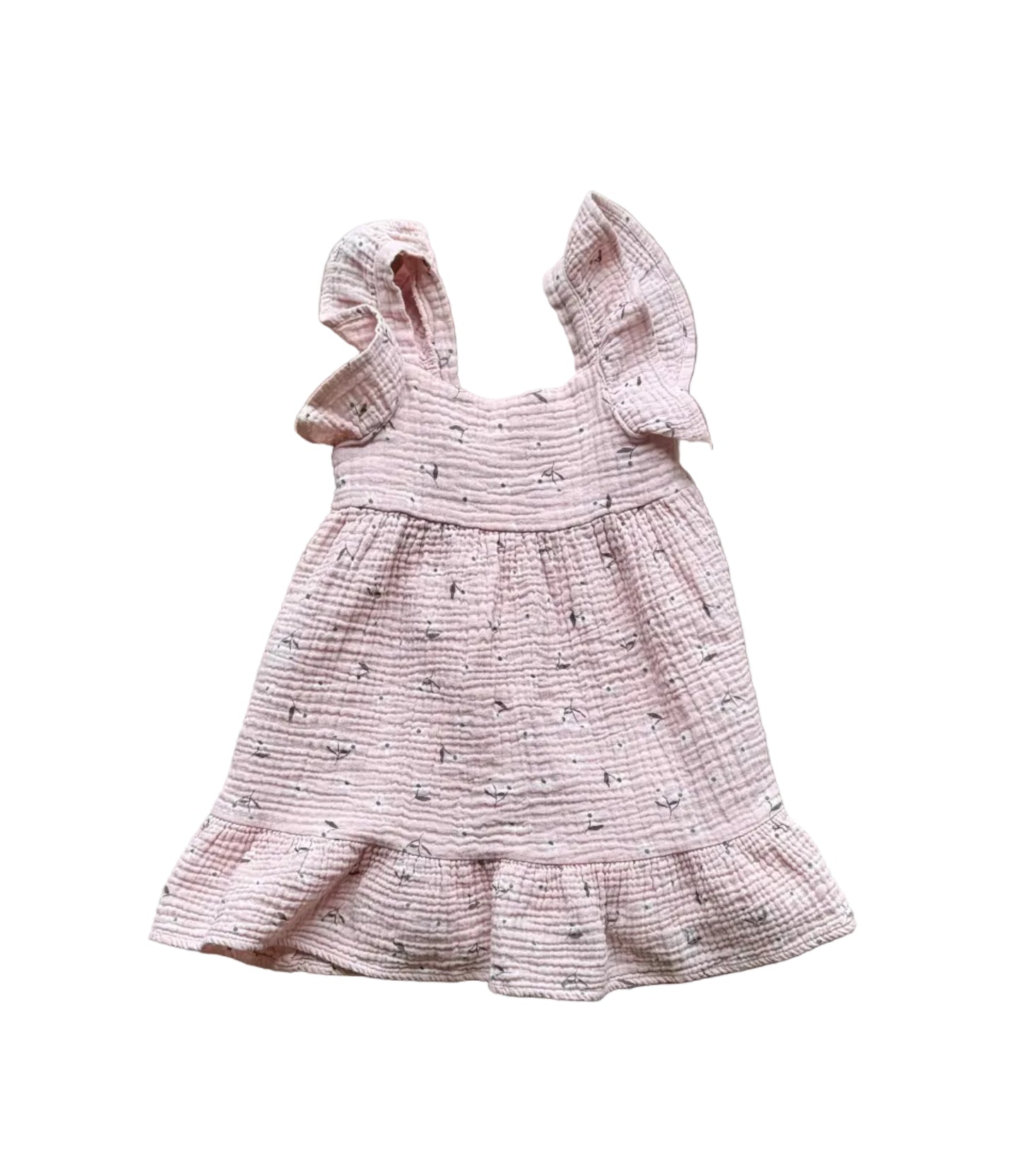 Robe Rabbit & Bear 2 ans, imprimé motifs, manches volants