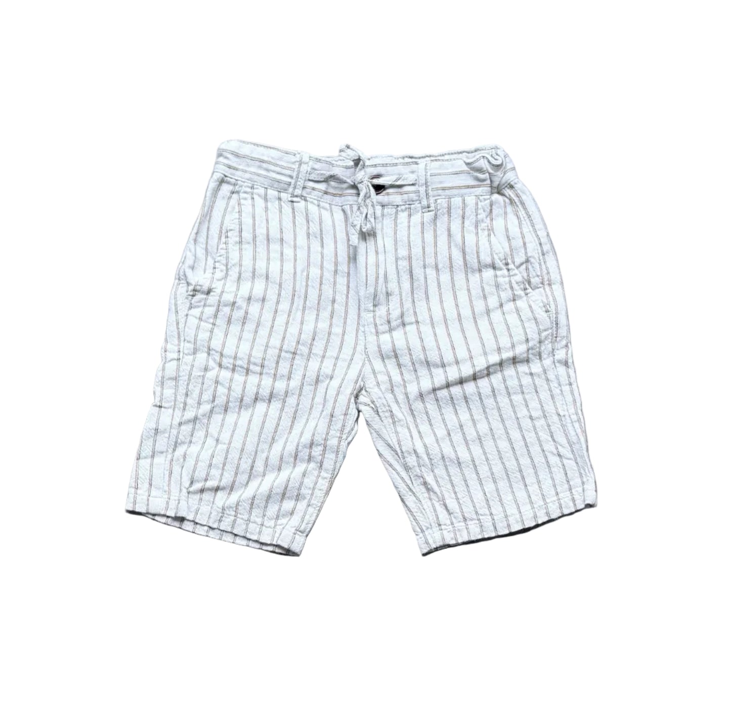 Short Mayoral garçon 6 ans rayé clair, taille élastique et cordon